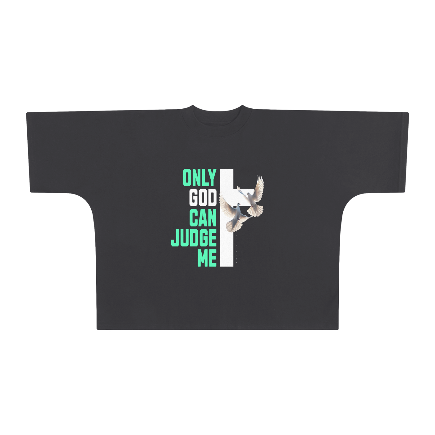 Oversize One-piece Pattern Cut Boxy Tee - 300 GSM
