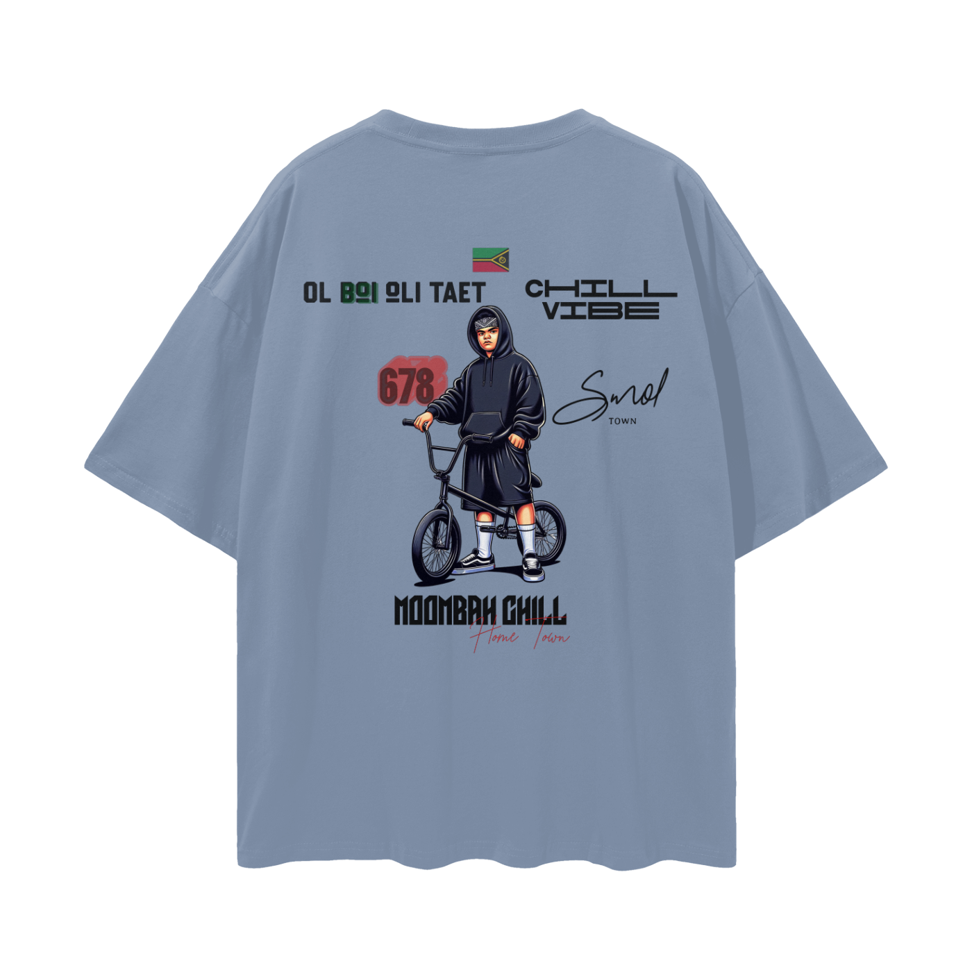 Drop Shoulder T-shirt (Vibe )