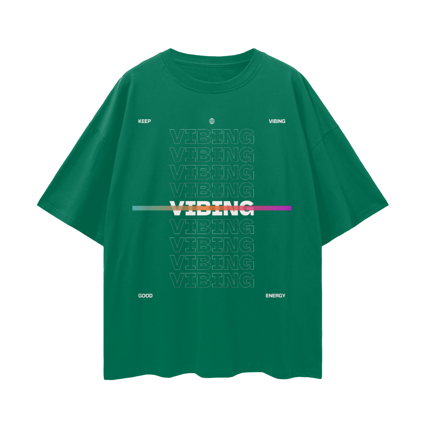 Drop Shoulder T-shirt (Vibe )