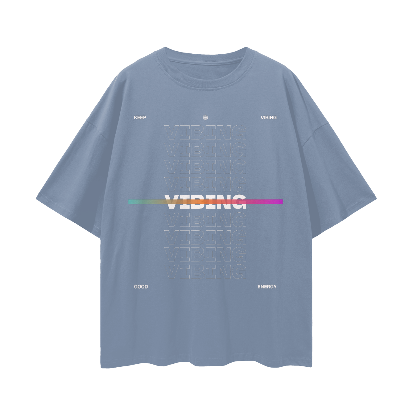 Drop Shoulder T-shirt (Vibe )