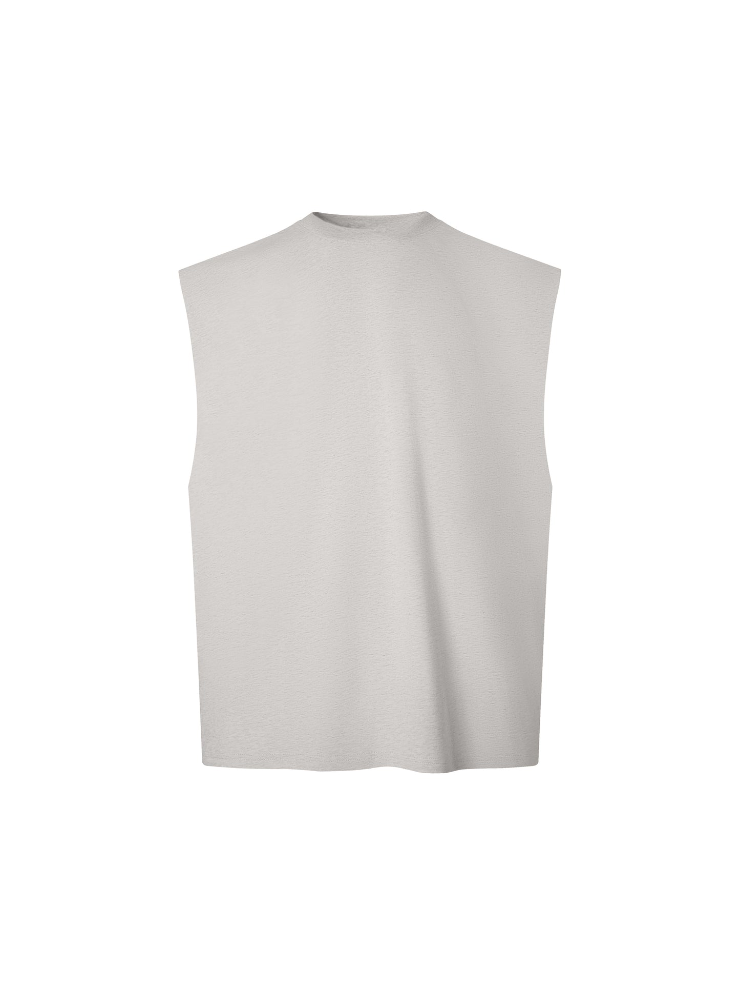 Raw Edge Cotton Tank Top
