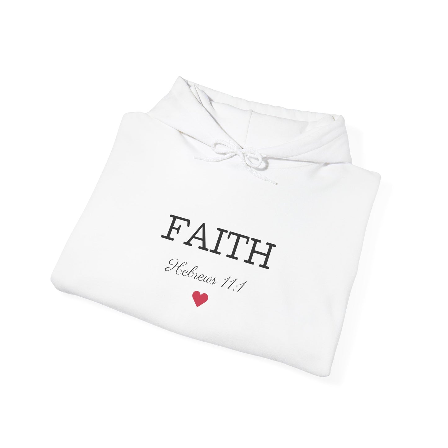 Hooded Sweatshirt - Faith with God Hebrews 11:1