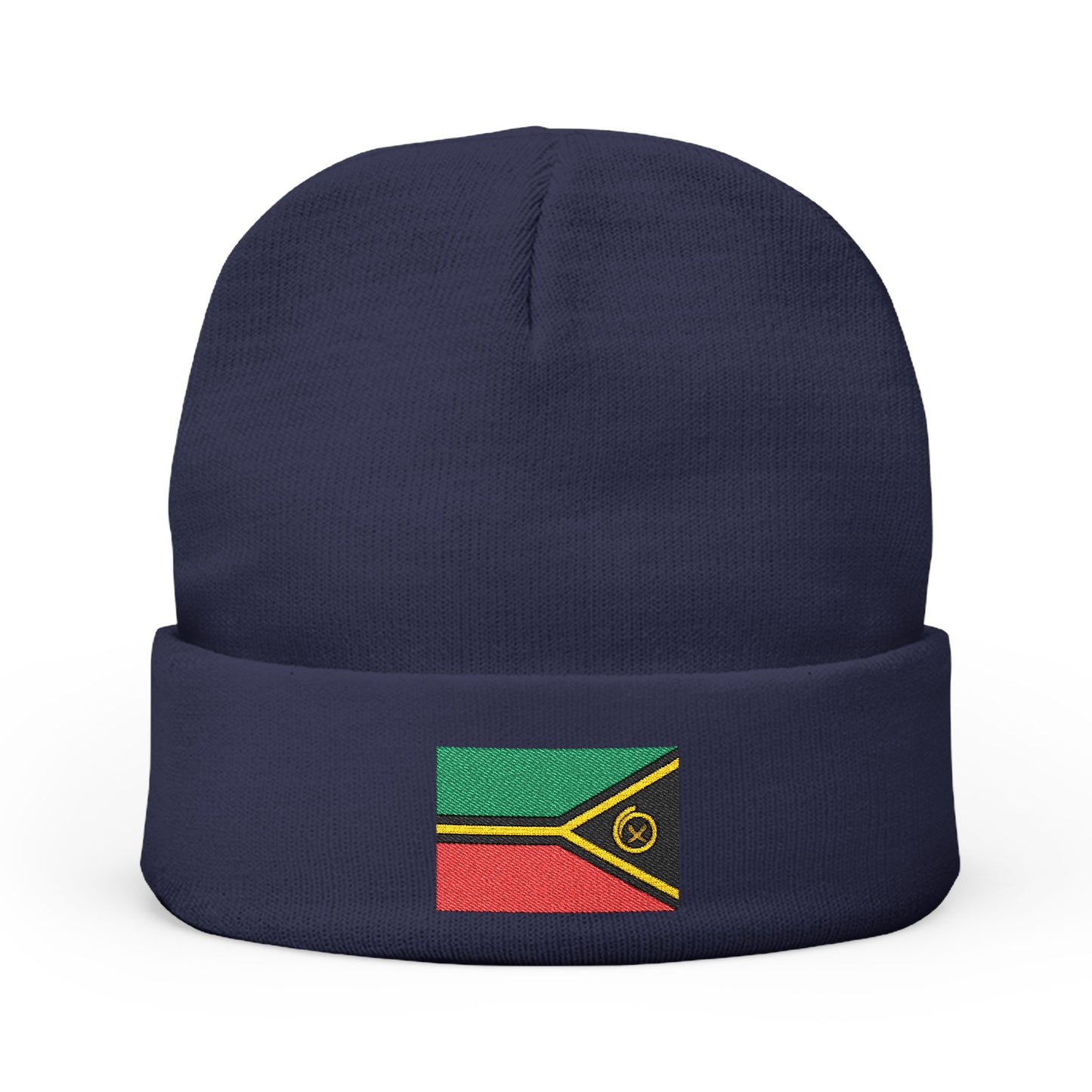 Beanie Hat Vanuatu Flag Embroidered