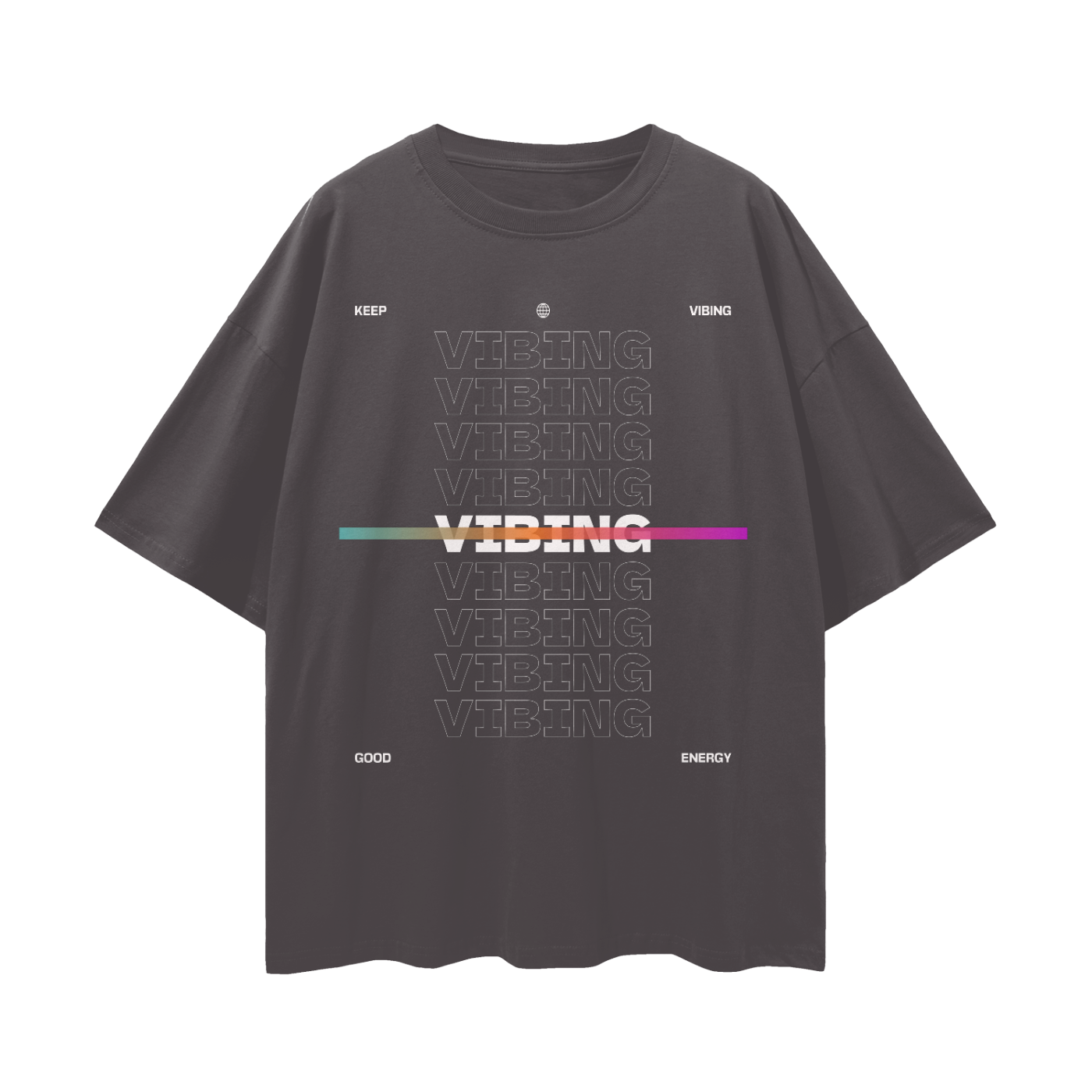 Drop Shoulder T-shirt (Vibe three varies color )