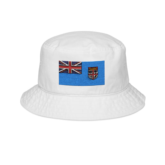 Bucket Hat Fiji Flag Embroidery