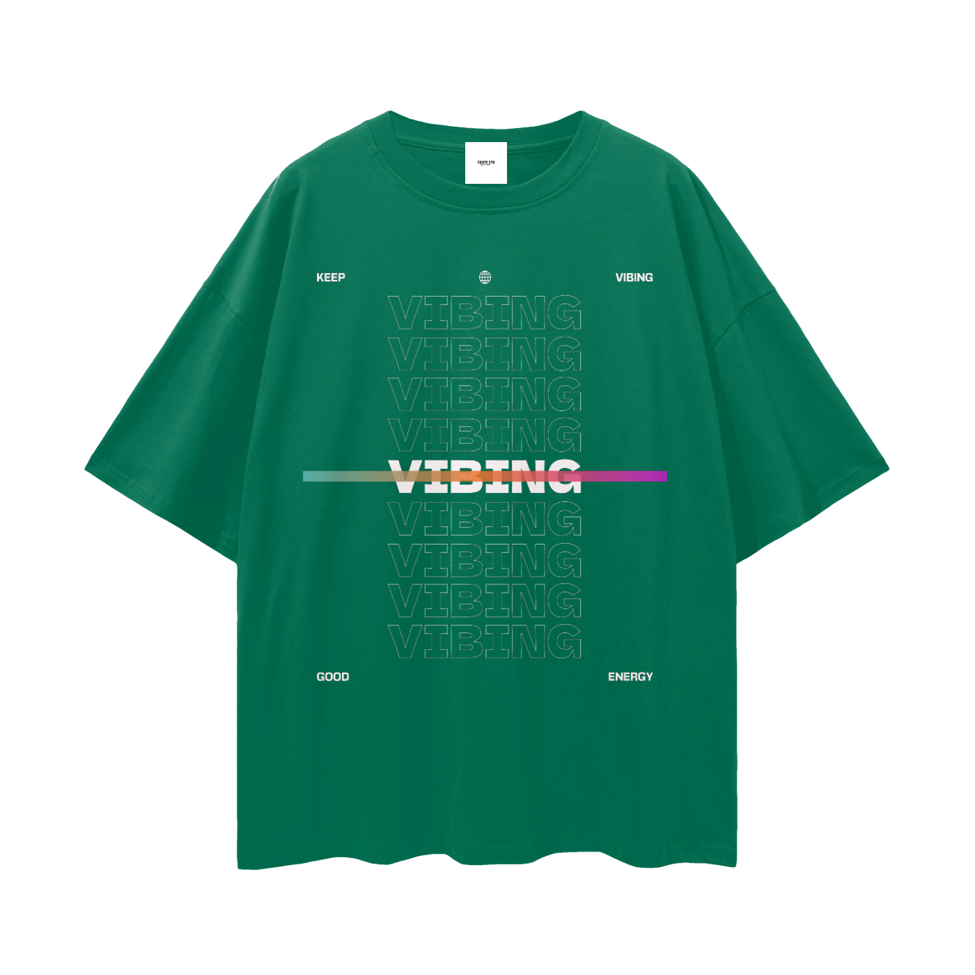 Drop Shoulder T-shirt (Vibe )